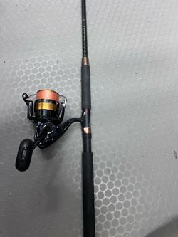 Rod and reel combo with a large Diawa 4500 reel