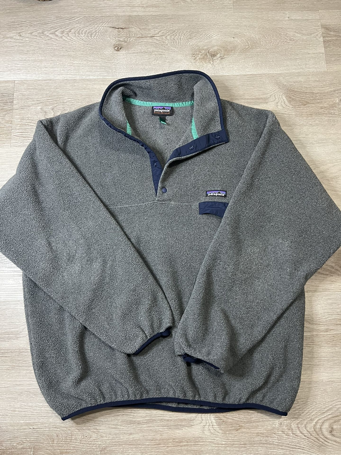 Patagonia T Snap Synchilla Large L Grey