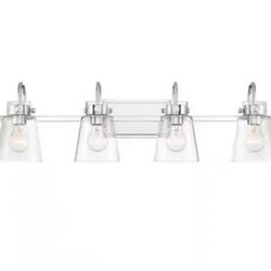 Designers Fountain Inwood 32-in 4-Light Chrome Modern Vanity Light