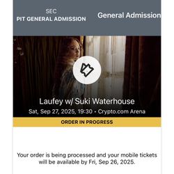 Laufey Pit Tickets 
