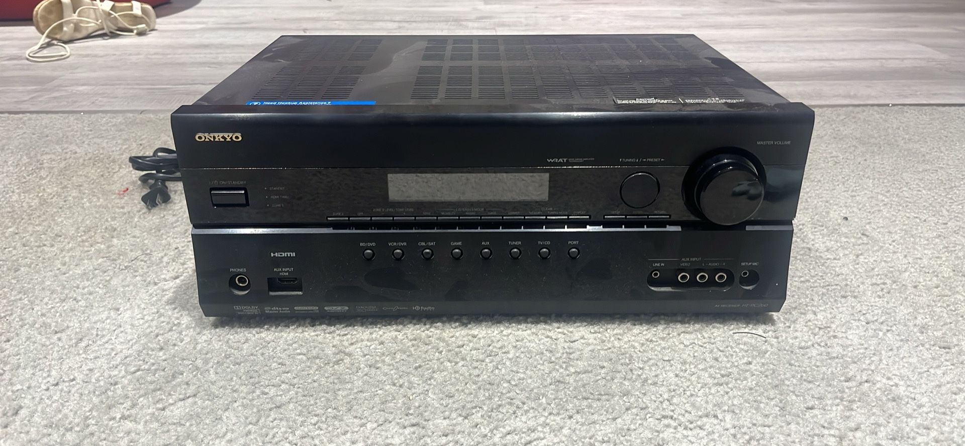 ONKYO TX-SR608 THX 700W 7.1 Ch. HDMI Amplifier Home Theater AV Receiver w/ RMT
