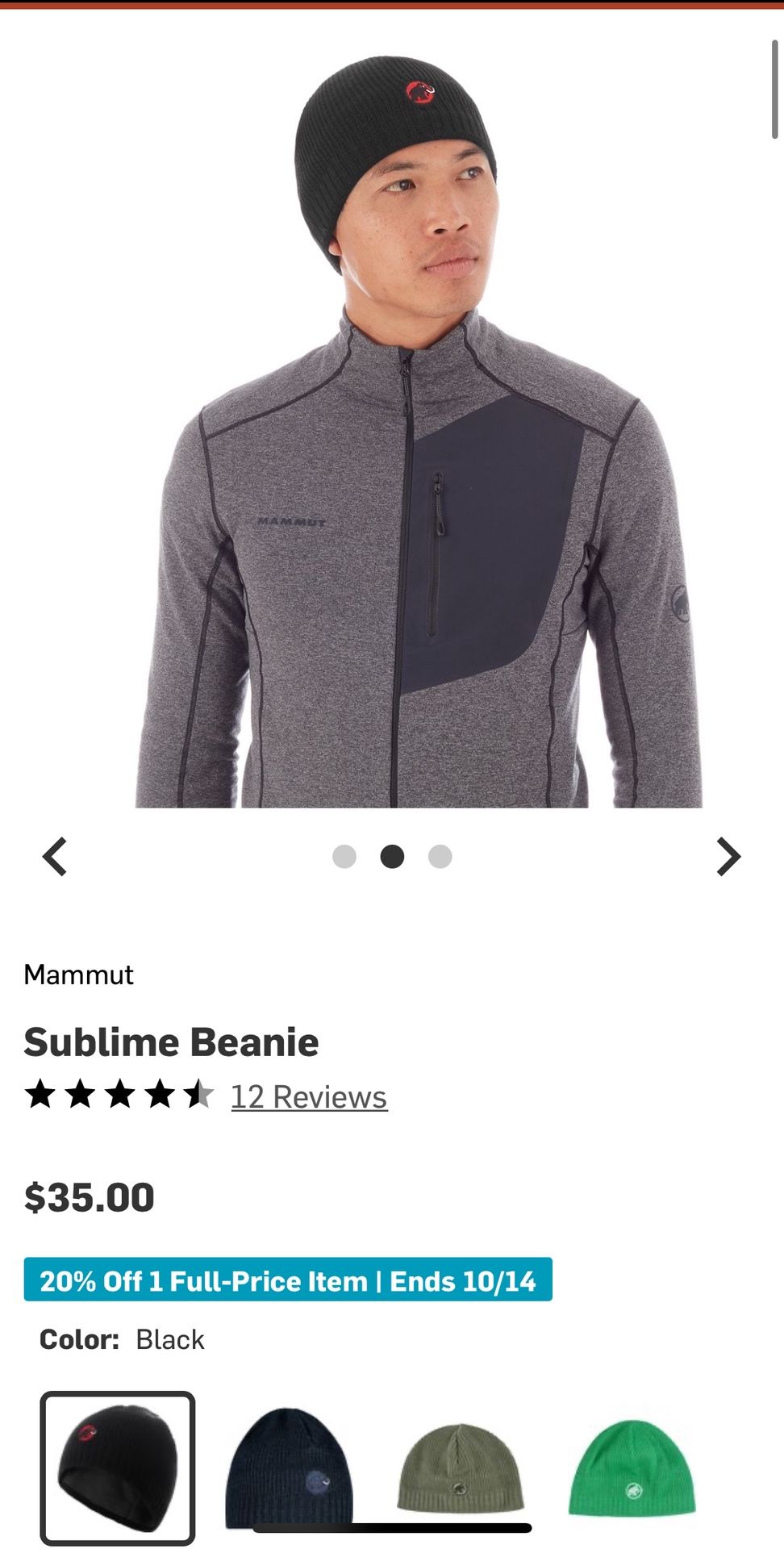 NWT Mammut Sublime Beanie