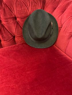 Black Felt Fedora Hat