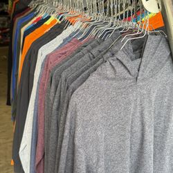 Cotton Long Sleeve Shirts With Hoodie