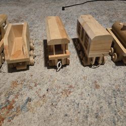 Large Wooden Train Set