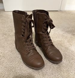 Brown Combat Boots
