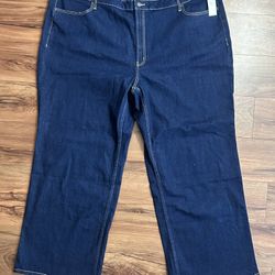 Old Navy Wow Wide Leg Womens Sz 28 Jeans Brand New With Tags Blue Denim