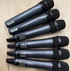 Wireless Sennheiser E835 Microphones