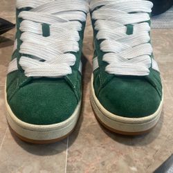 Green Adidas Campus Size 8.5
