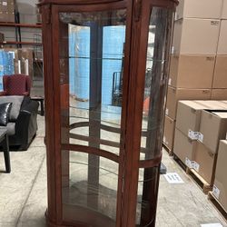 4 Shelf Glass Shelves  Curio Cabinet