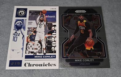 Lot Of 2 Mike Conley MBA Basketball Cards - Utah Jazz