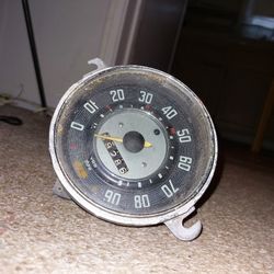 Vintage Vw Speedometer Up To 90 Mph