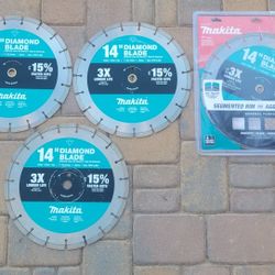 Makita 14 in. Diamond Blade, Segmented, General Purpose