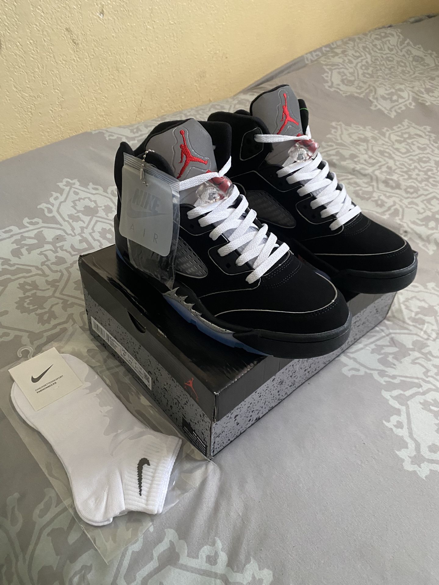Brand New Jordan 5 Black Metallic Reimagined