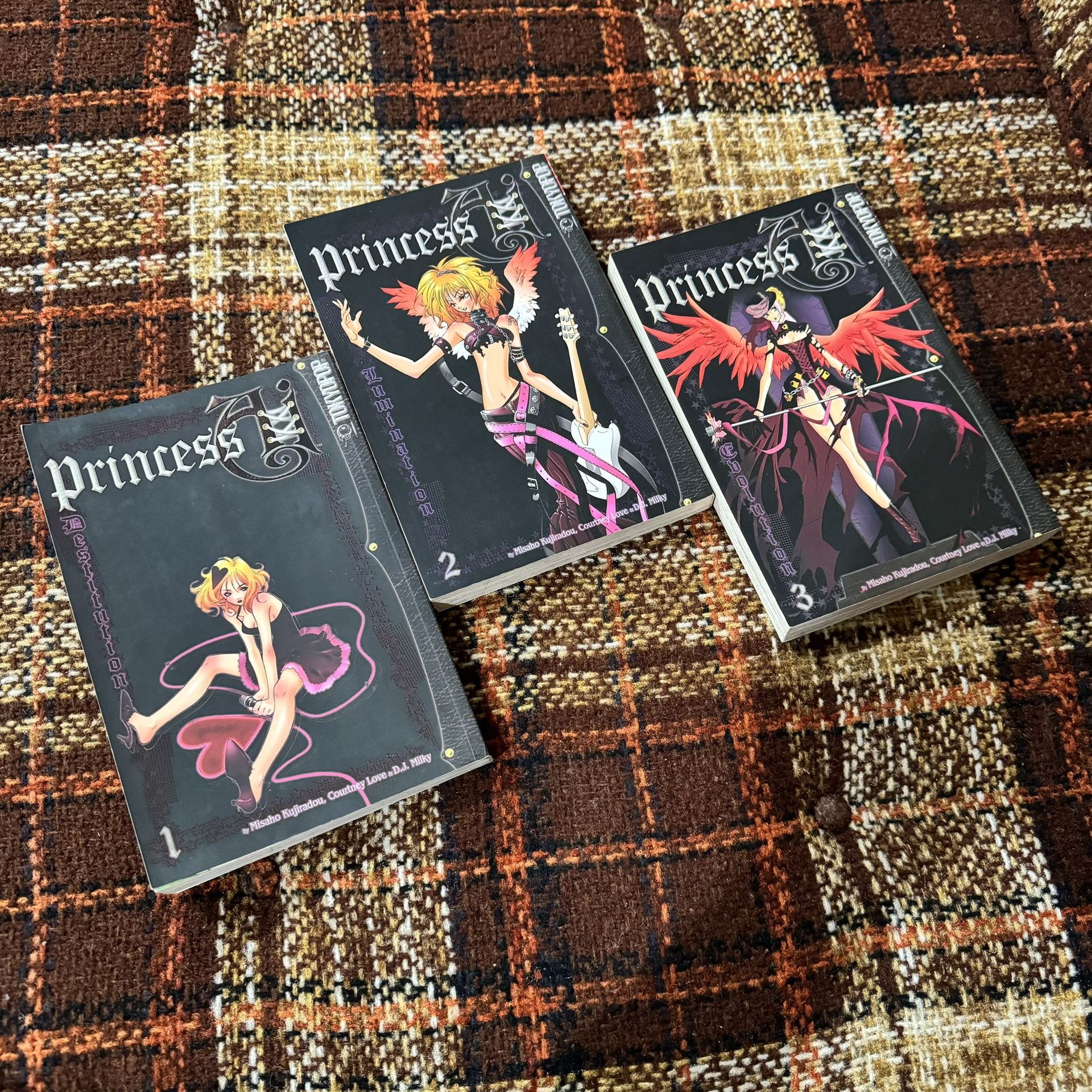 Princess AI Vol 1-3 - Manga Saga - Kujiradou / Love / Milky - New