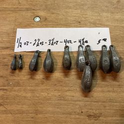 Assorted bank sinkers
