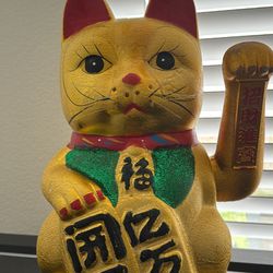 14 Inches Golden Lucky Cat