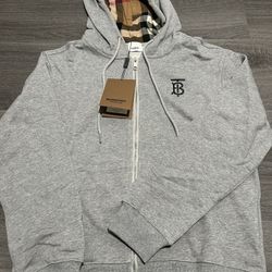 Grey Burberry hoodie Size M and L available