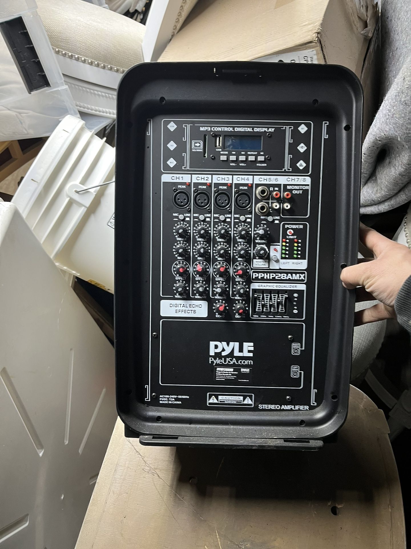 Pyle Wireless Portable PA System 1000 W High Powered Bluetooth Sound System