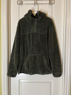 Men’s Pullover Sherpa Hoodie, XXL 