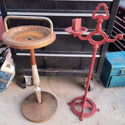 Vintage Antique Ashtrays Red Brown Collectible Ashtray