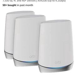 ORBI Netgear  750  WiFi Router With 3 Satellites 