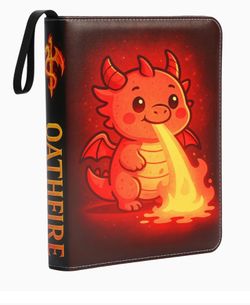 Cute Friendly Dragon Card Binder