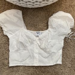 Princess Polly Crop Top White
