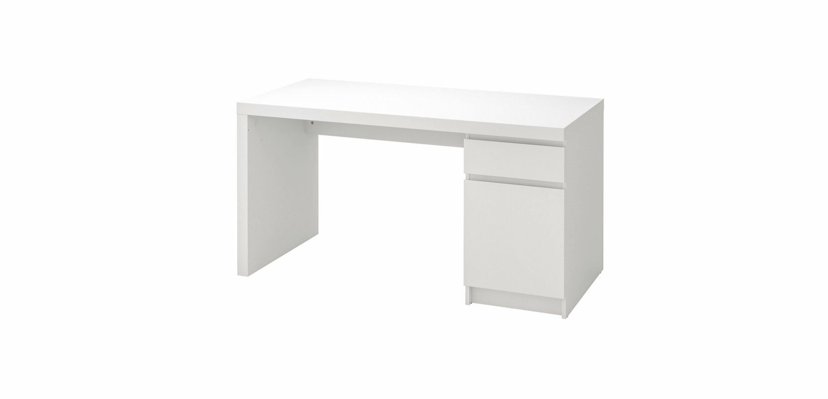 IKEA - MALM Desk, White, 55 1/8x25 5/8 "