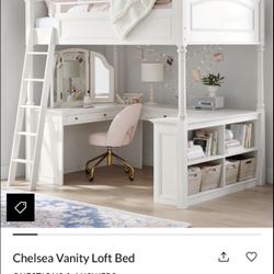 Bed frame with mattress 