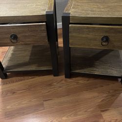 Pair Of World Market End Tables