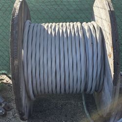 100 Ft Of  4/0  Grey Stranded Wire  