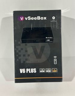 vSeeBox V6 Plus – 2025 Smart Android Media Hub with WiFi 6, 4GB RAM & 64GB Storage