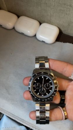 40mm stainless steel daytona style watch