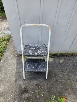 Folding Step Stool for Adults , Sturdy Steel Ladder,