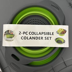 2 piece collapsible Colander set