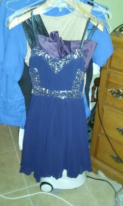Blue homecoming dress