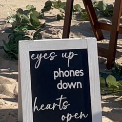 Unplugged Wedding Ceremony Decoration 