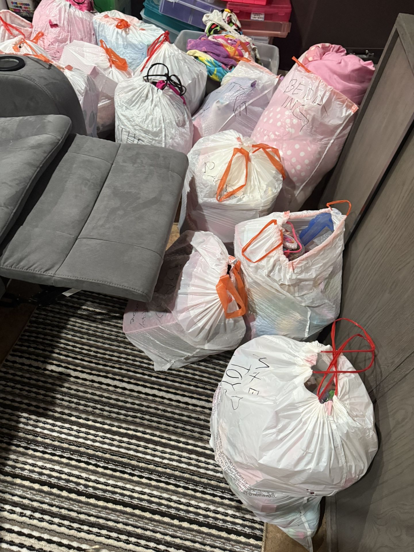 Bags Of Toys Including Clothing Girls & More Price Per Bag Make Offer Make Offer