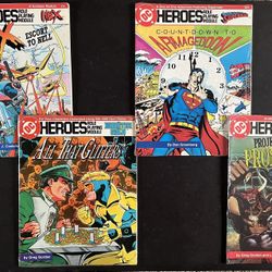 Vintage DC Heroes Role Playing Game Mayfair Campaign Module Lot 1986