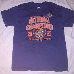 Florida Gators 2025 Men’s Basketball Champions CSA Blue Shirt; Men’s L