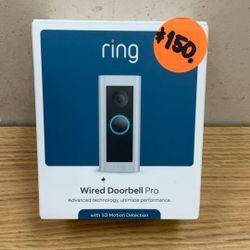 RING WIRED DOORBELL PRO WITH 3D MOTION DETECTION.