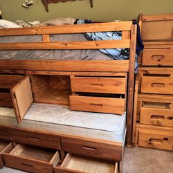 Bunk/Trundle Bed W/ Stairs