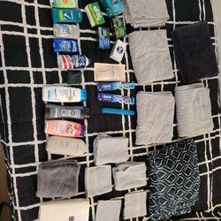 Bathroom Stuff/Nail Polish/Ear Gauges/Bed Sheets/ Blanket