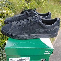 New Puma Suede Classic Men Size 12 Black