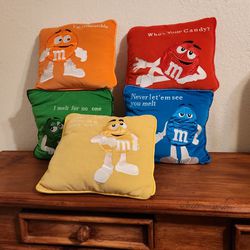 M&M Collectible Pillows Lot Of 5