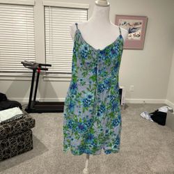 Floral Spaghetti Strap Mini Dress