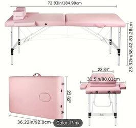 Pink Adjustable Message Table New