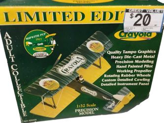 Gearbox Toys And Collectibles 1 32 Scale Crayola Precision Model1917 Sopwith Pup Multi-color Other Collectible