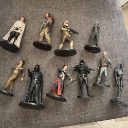 Lot of 10 Star Wars Disney Vietnam 4" Figures on Base